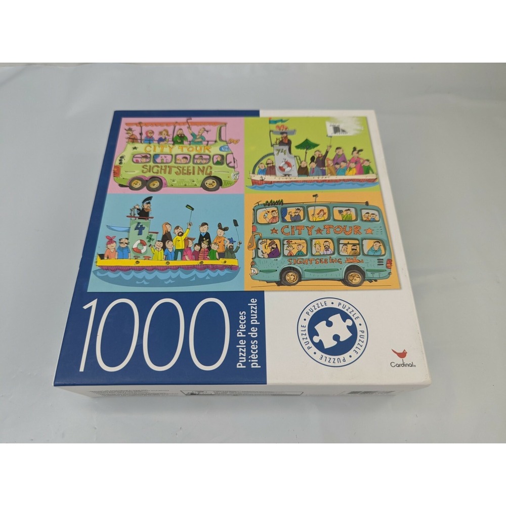 Cardinal Sight Seeing‎ Bus Boat Jigsaw Puzzle 1000 Pcs Sealed